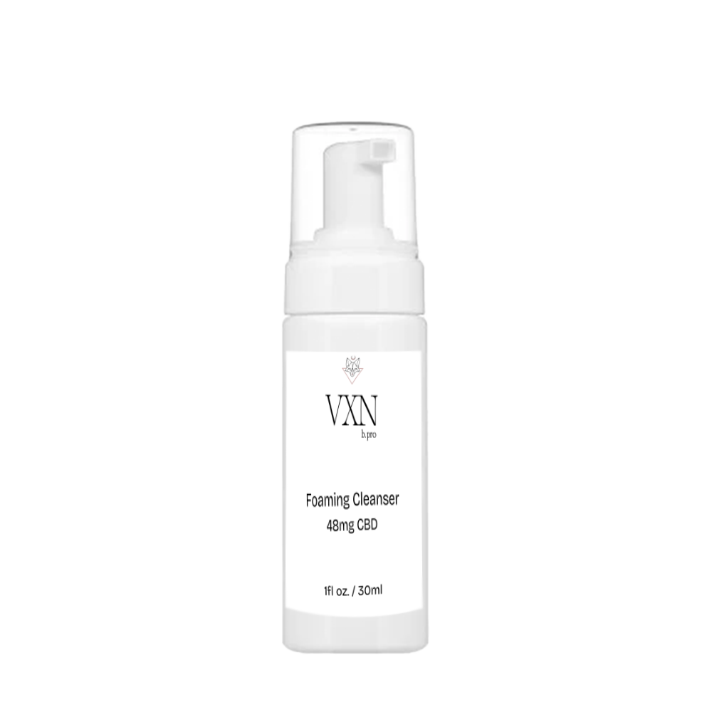 CBD Foaming Cleanser + Aloe Vera (Pro) - VXN Lab CBD Skincare (formerly Color Up Therapeutics)